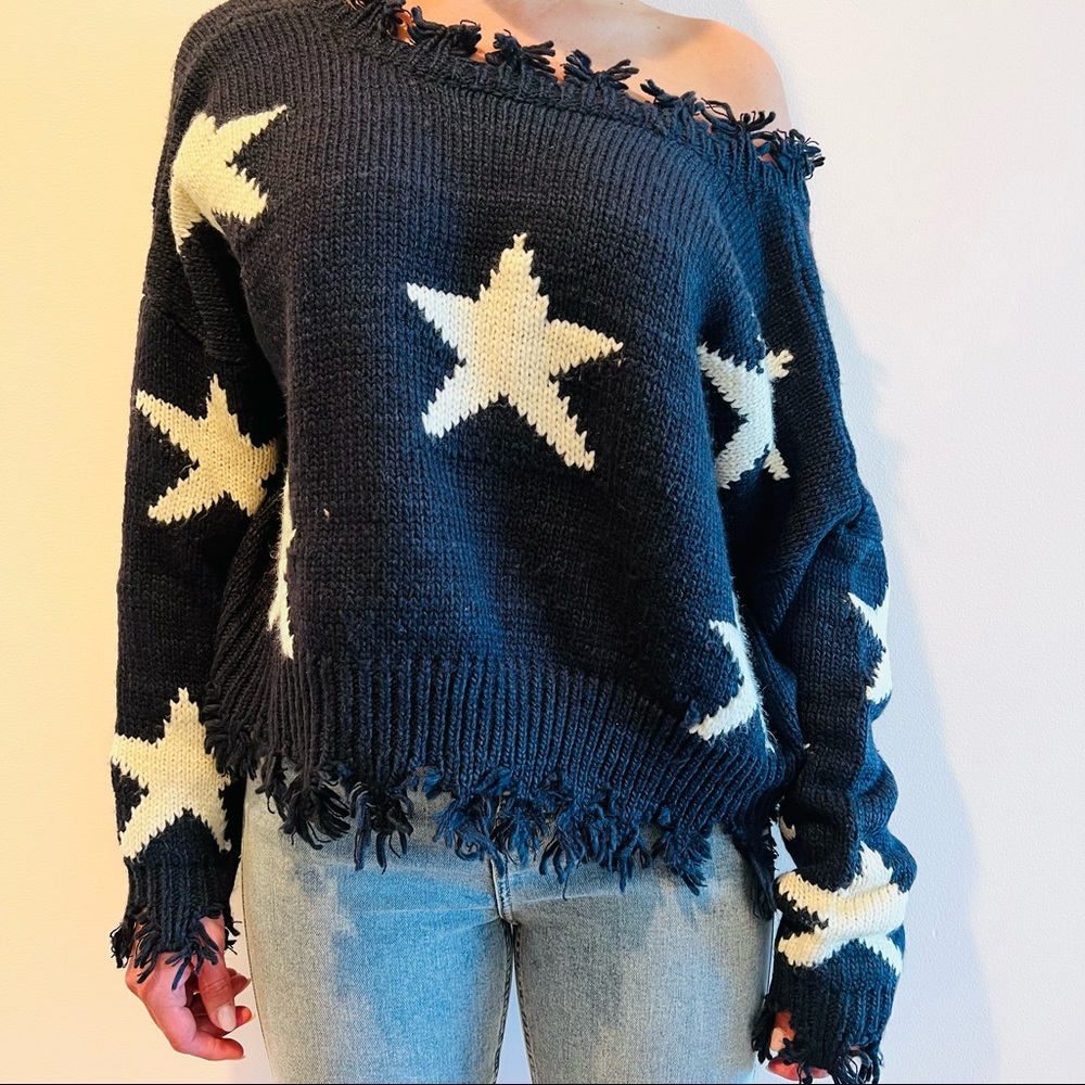 🛍Buy one get 2nd item 1/2 off🛍 V-neck reversible chunky crotchet